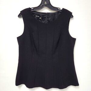Marc Aurel Women's Black Sleeveless Top W/Lining Size 12